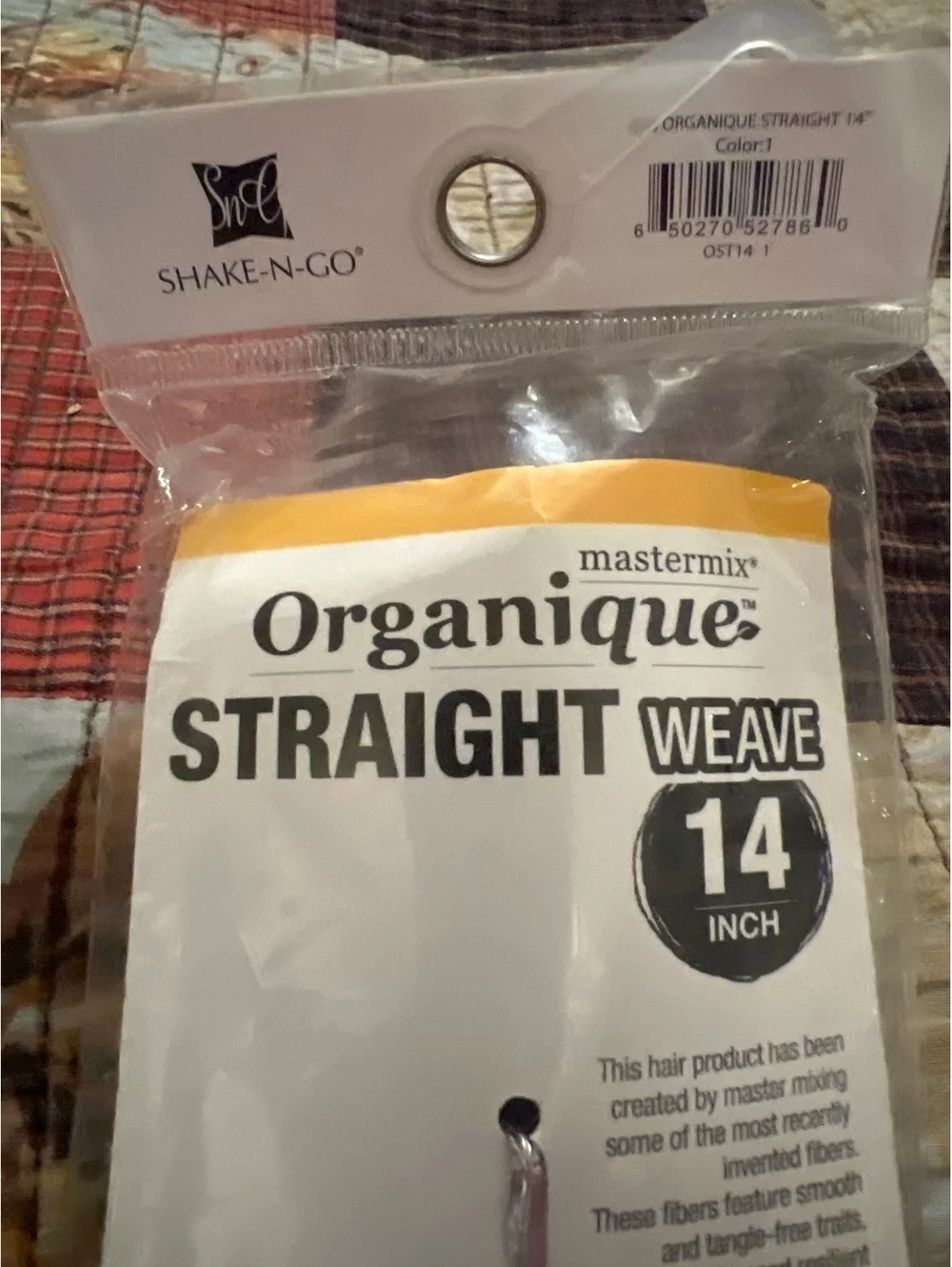 Shake-N-Go Mastermix Organique Straight Weave 14 Inch Hair Extension - Color 1